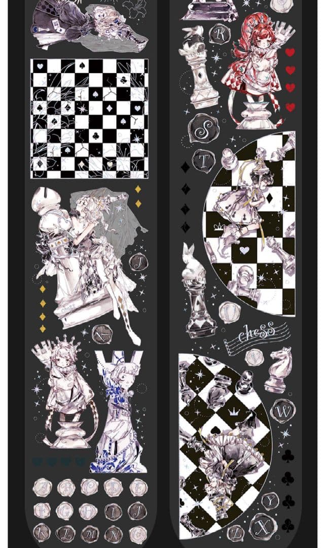 ✩のこり１✩J135＃夜空奇遇记(瑠璃光)切り売り海外人物マステ女の子