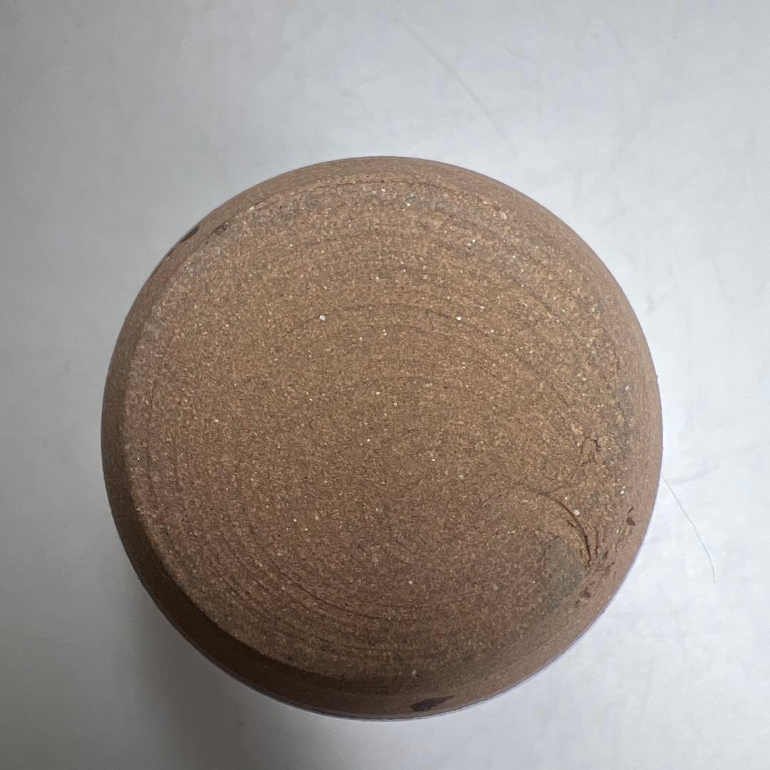 ☆茶3 平安喜山造さん　肩衛茶入　共箱　h9.5cm 東K8-0125①