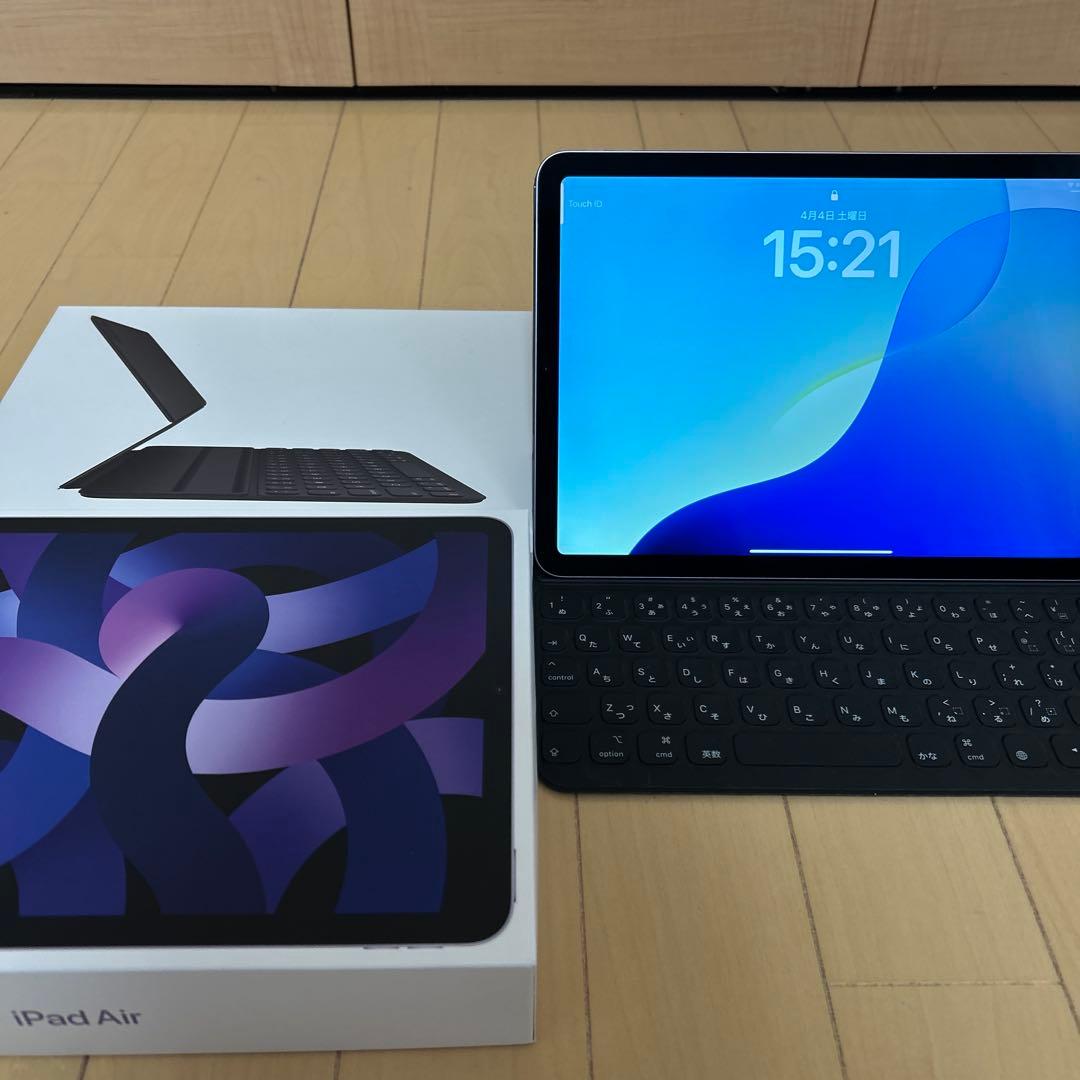iPad Air第5世代パープル64GB スマートキーボード付