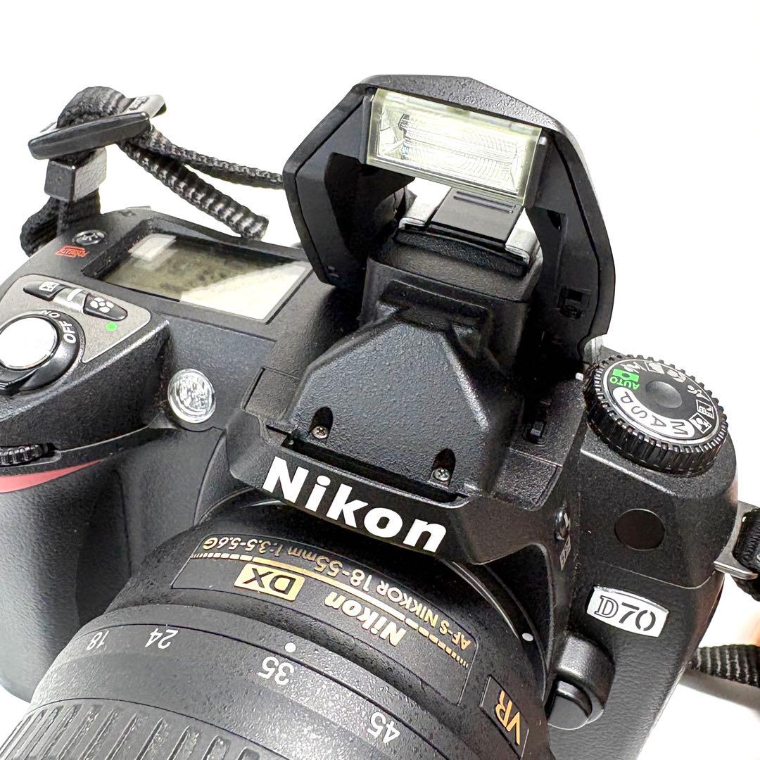 【Nikon D70 】　セット バッグ付 CFカード付 動作確認済 送込