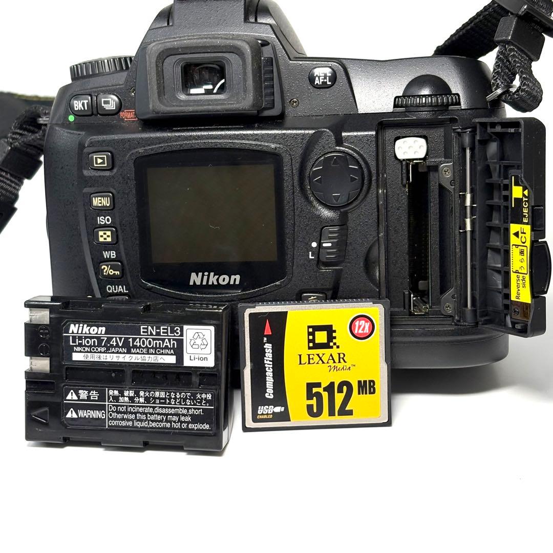 【Nikon D70 】　セット バッグ付 CFカード付 動作確認済 送込