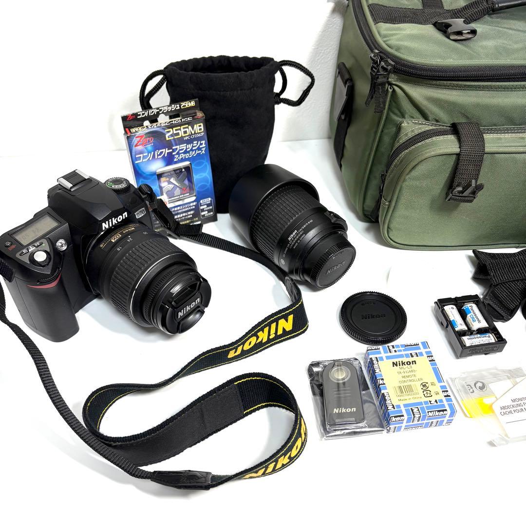 【Nikon D70 】　セット バッグ付 CFカード付 動作確認済 送込