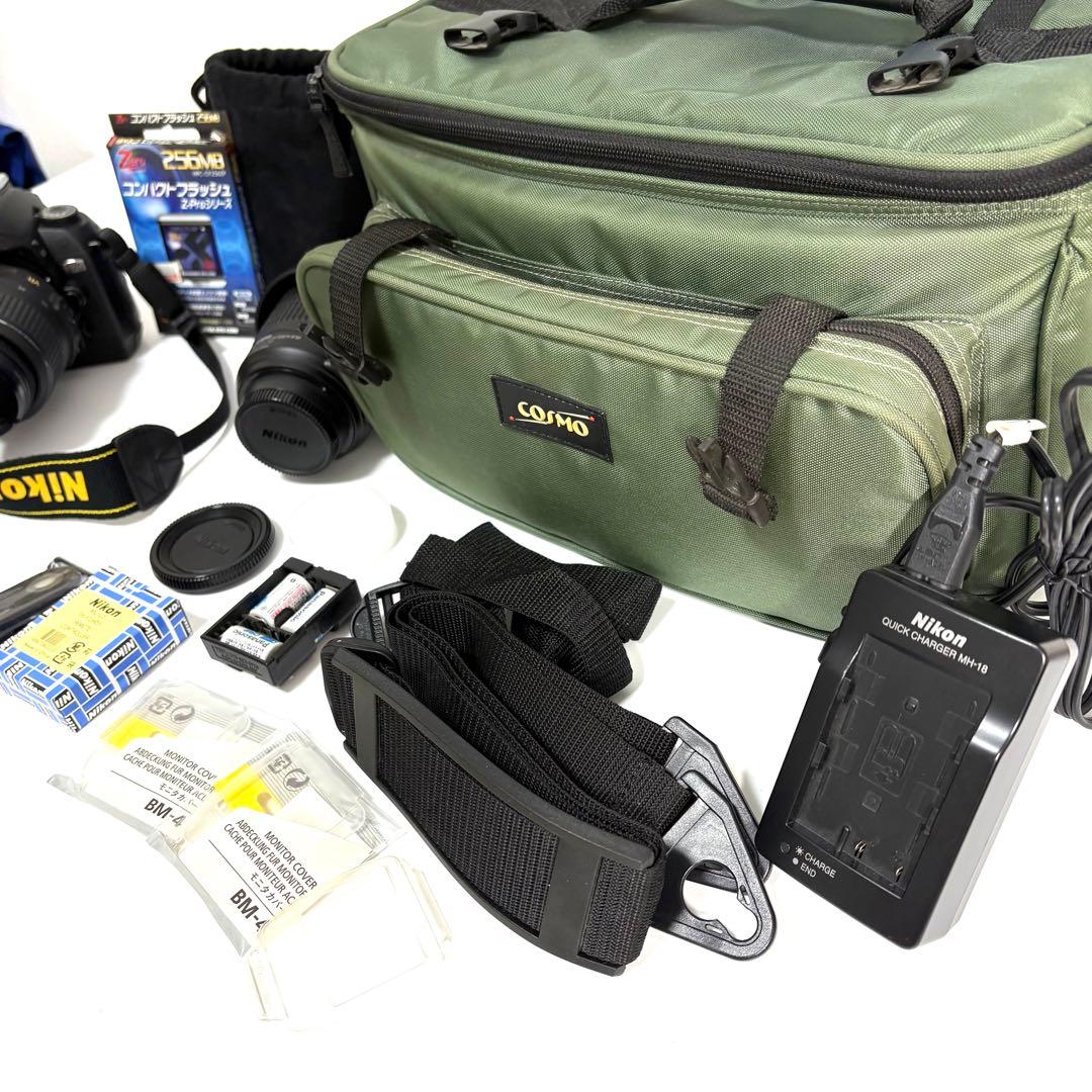 【Nikon D70 】　セット バッグ付 CFカード付 動作確認済 送込