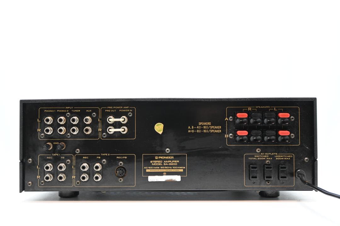 PIONEER プリメインアンプ SA-8800【簡易整備品動作品　美品】