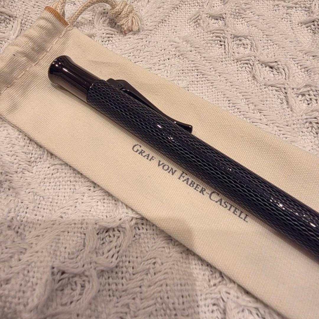 【未使用】Faber castell ギョーシェ　ブラックボールペン