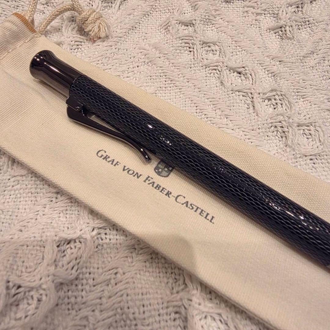 【未使用】Faber castell ギョーシェ　ブラックボールペン