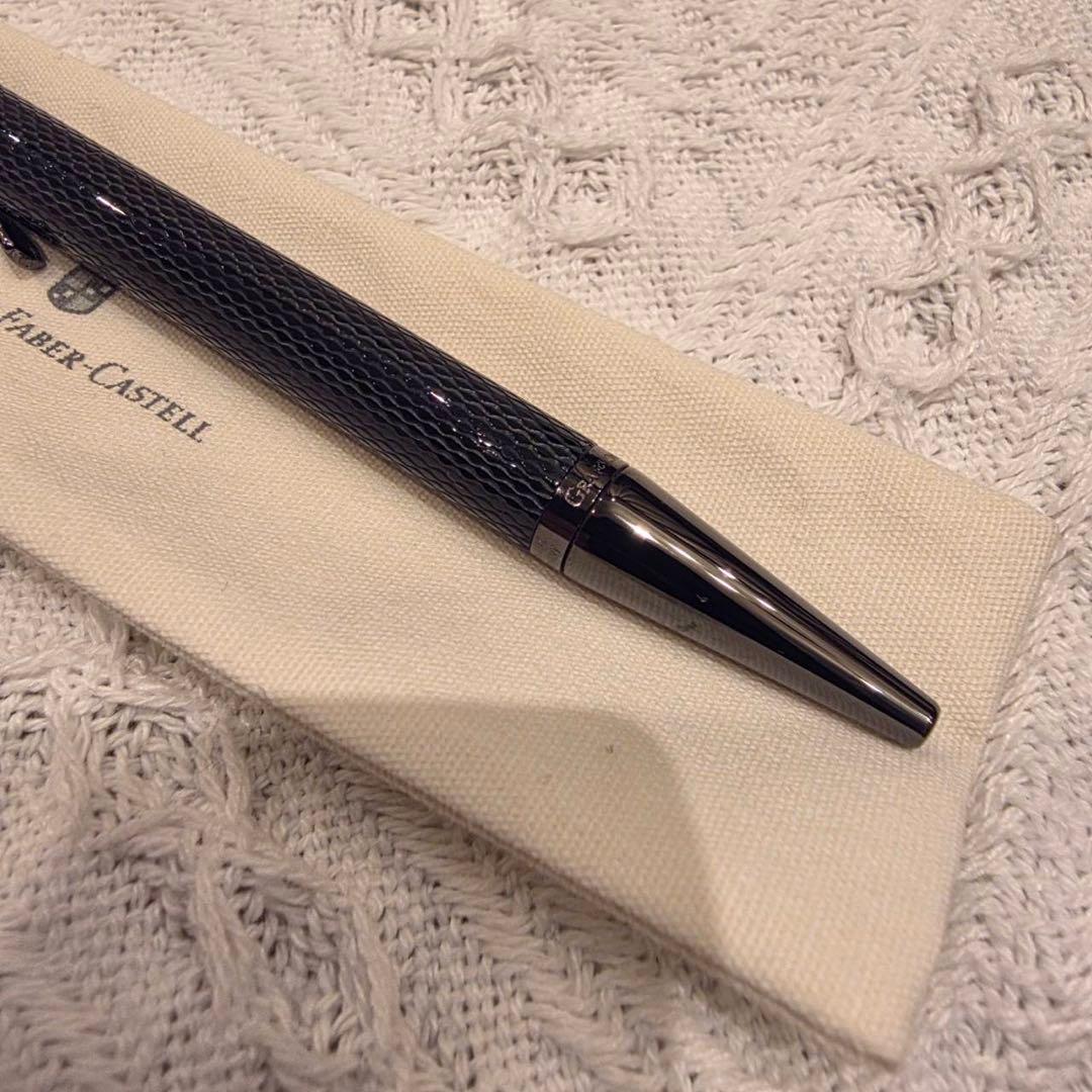 【未使用】Faber castell ギョーシェ　ブラックボールペン