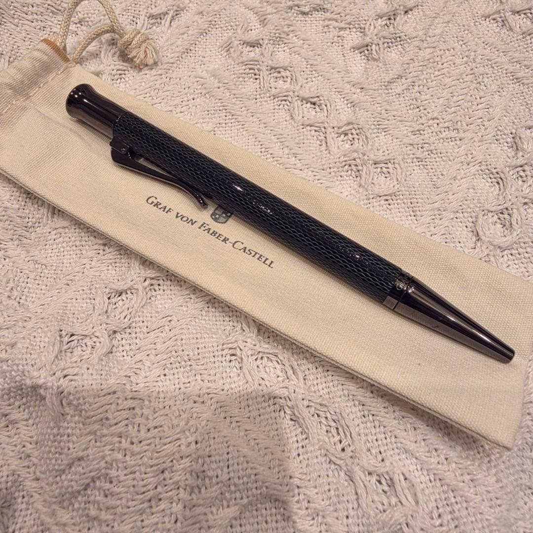 【未使用】Faber castell ギョーシェ　ブラックボールペン