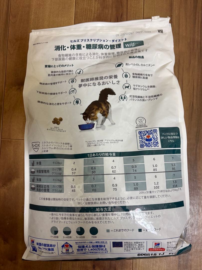 キャットフード Hill's Prescription Diet w/d 4kg
