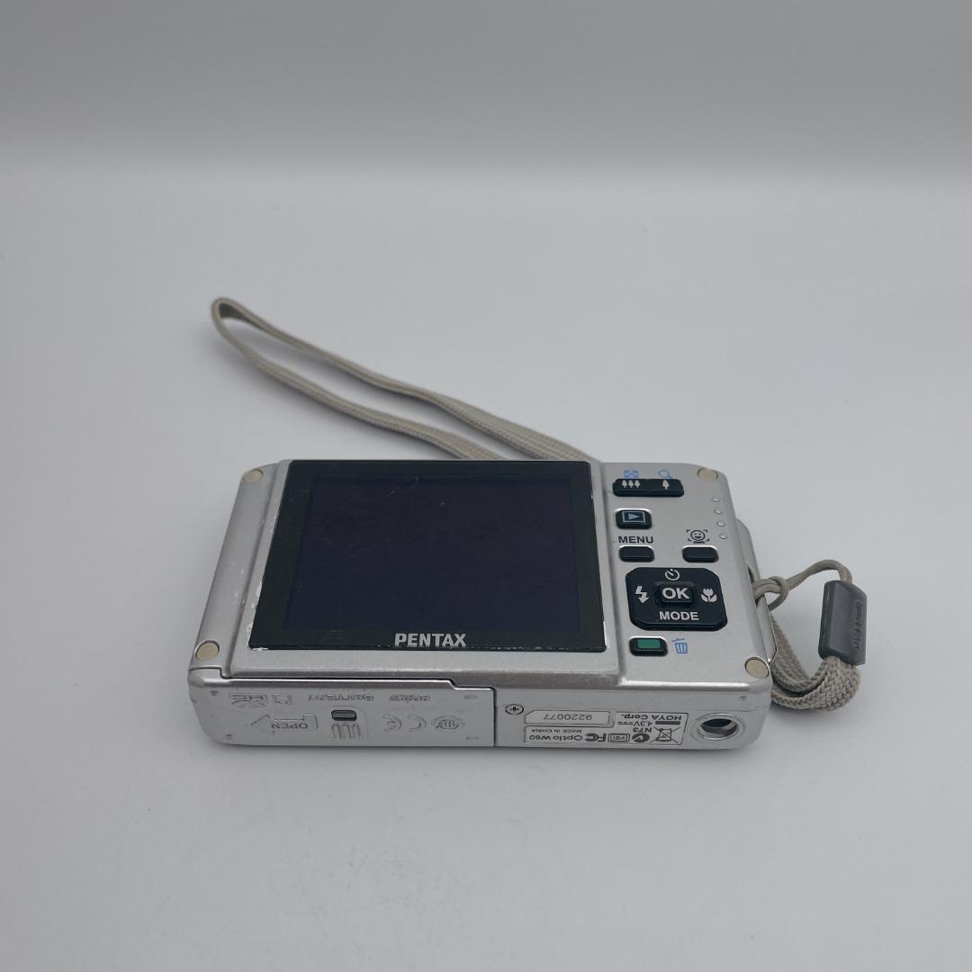 【美品】PENTAX OPTIO W60 防水デジタルカメラ シルバー