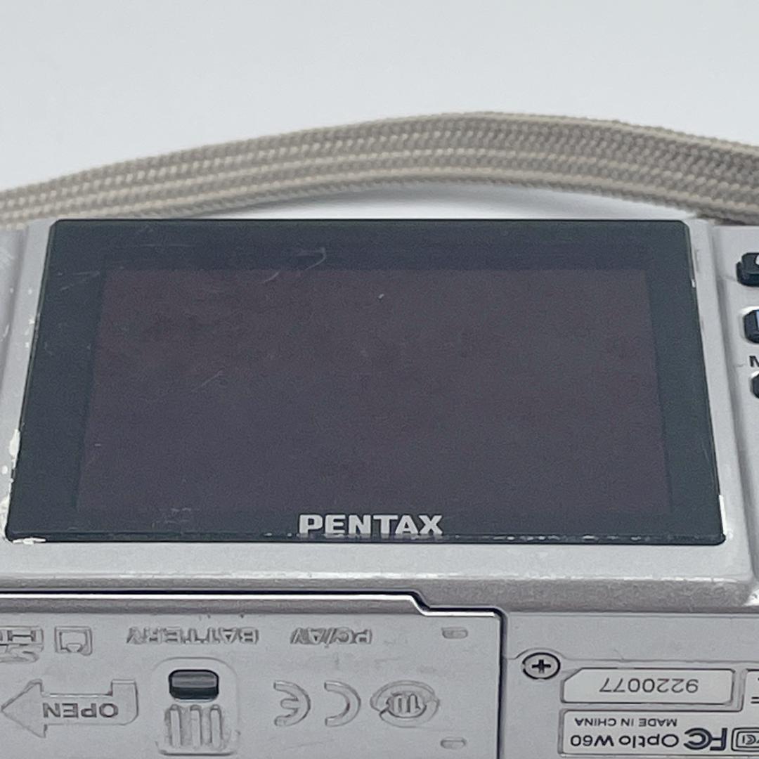 【美品】PENTAX OPTIO W60 防水デジタルカメラ シルバー