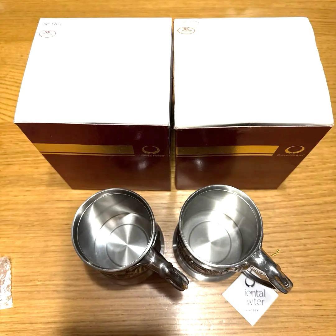 Oriental Pewter製 象モチーフ　錫 ビアマグ