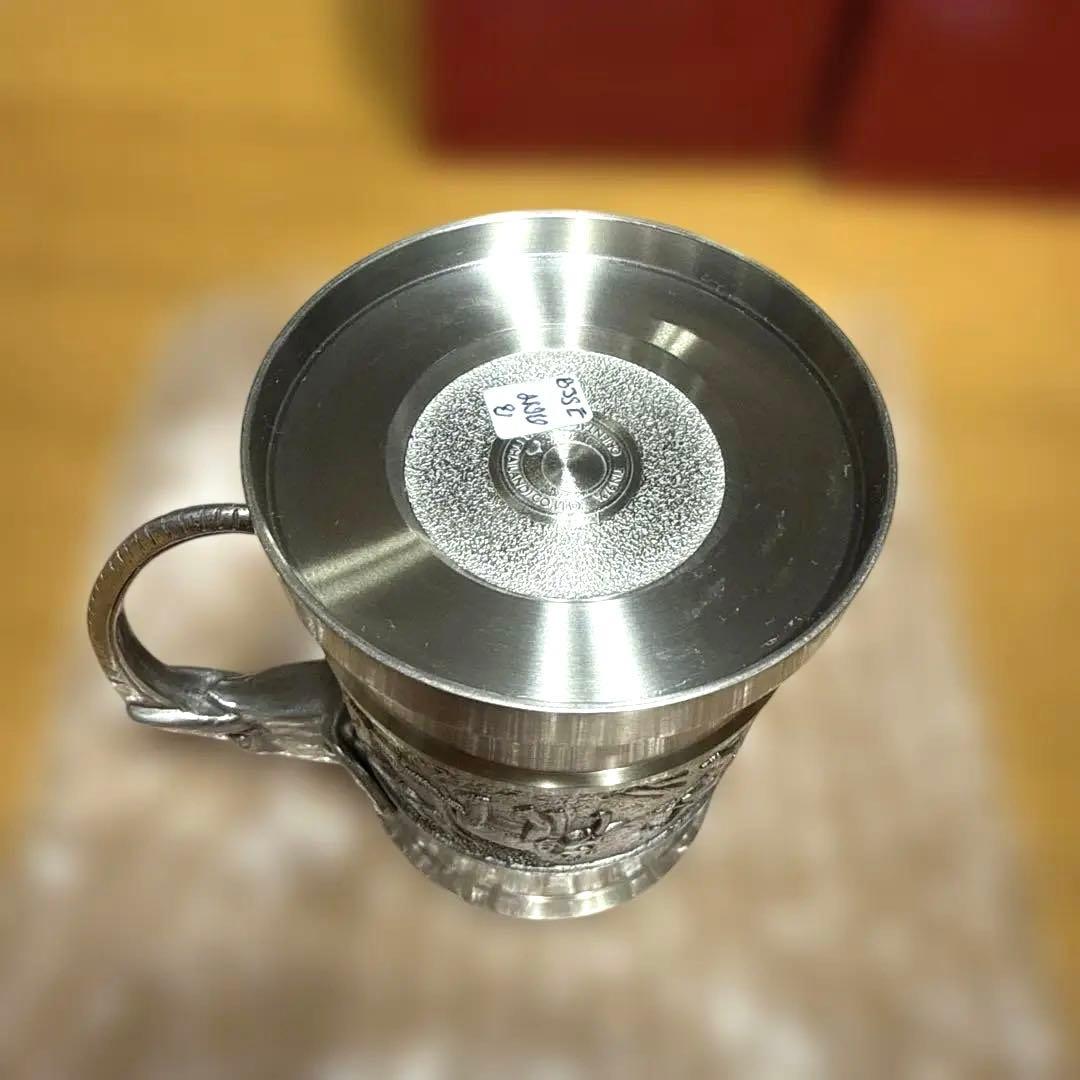 Oriental Pewter製 象モチーフ　錫 ビアマグ