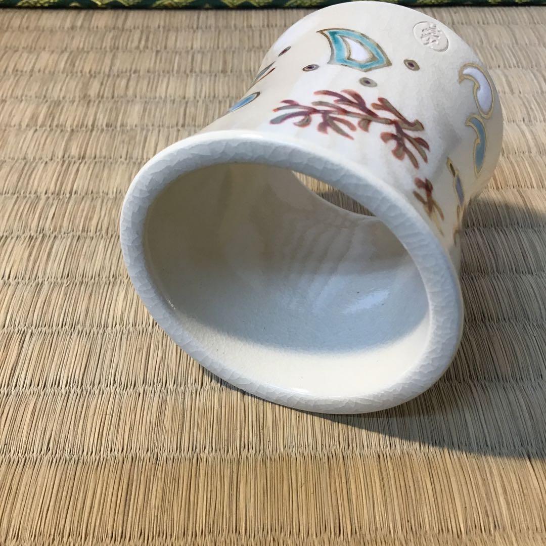 茶道具　蓋置　仁清写宝尽し　花蝶窯　石雲造(手塚　充) 共箱　栞　S249FO