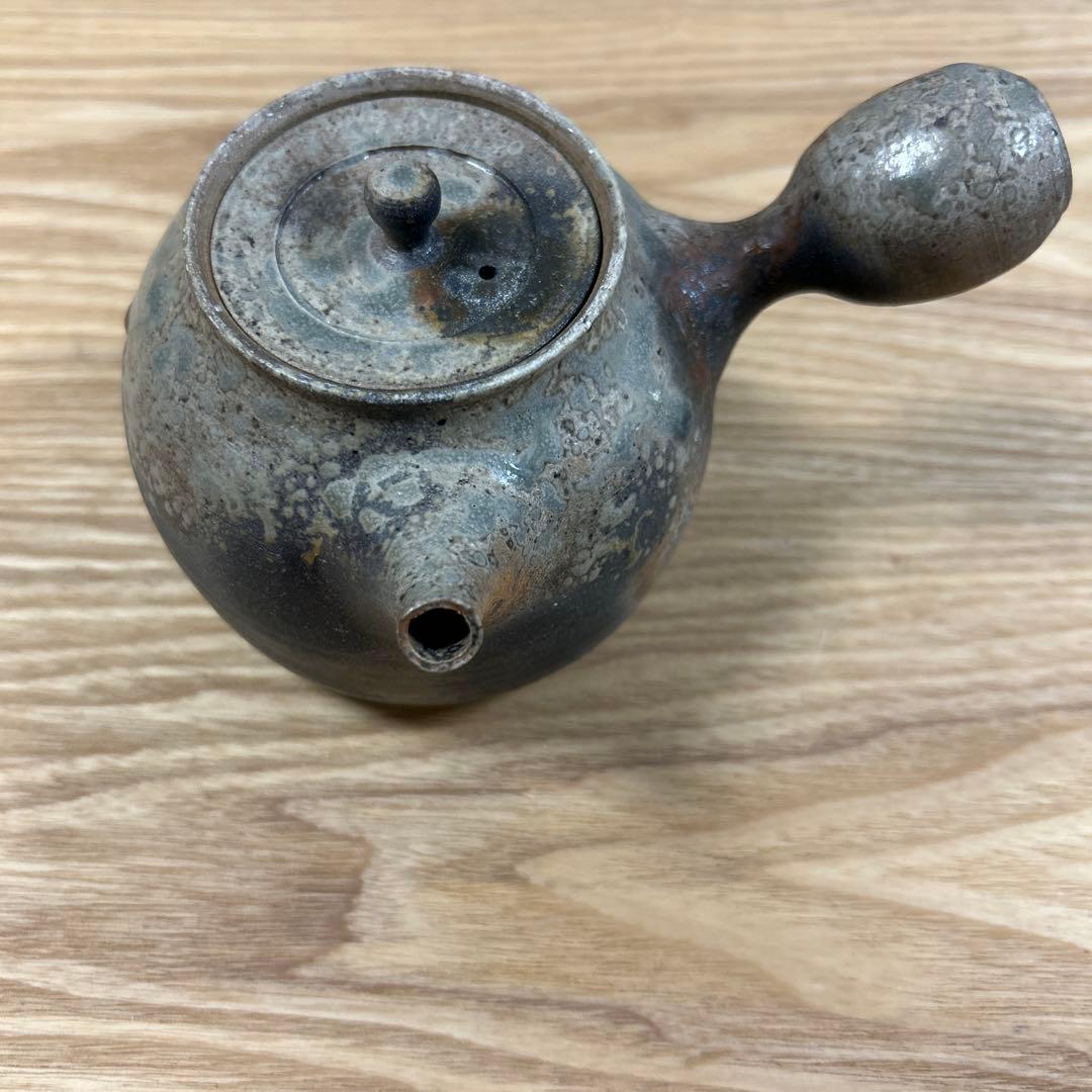 作家　陶芸作家　焼き〆　急須　取手がコロンと可愛い急須　工芸品