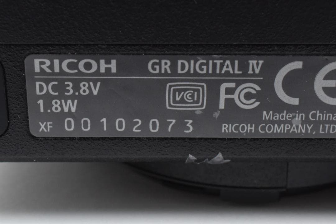 リコー　RICOH GR DIGITAL IV 動作確認済み（難あり品）