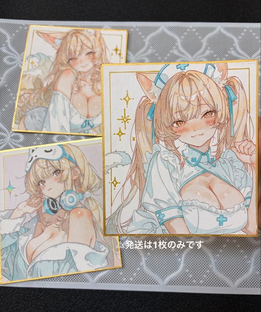 焼*)様 【一点物】色紙イラスト 直筆 手描き アナログイラスト