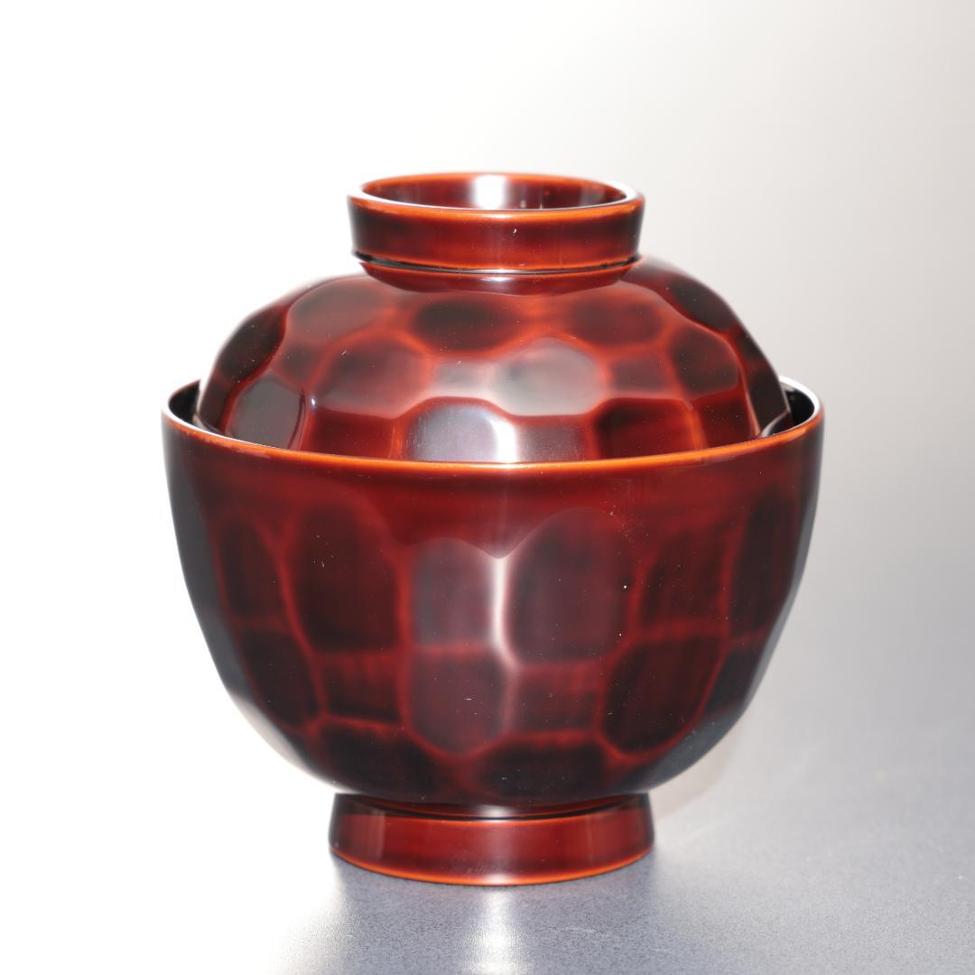 輪島塗　吸物椀５客　渦文　共箱　金蒔絵　大向高洲堂　R1589P3