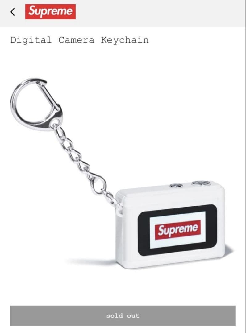 Supreme デジタルカメラ キーチェン