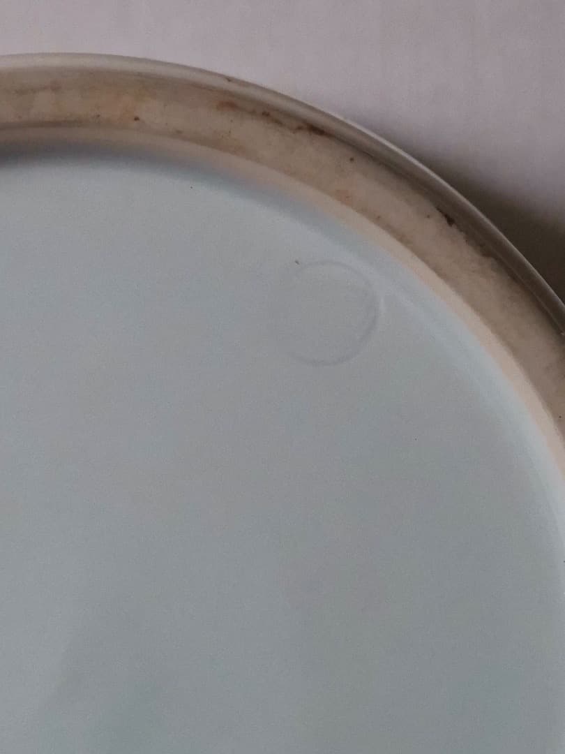 竹模様　筒水指　色絵　水差し　茶道具　Q2403