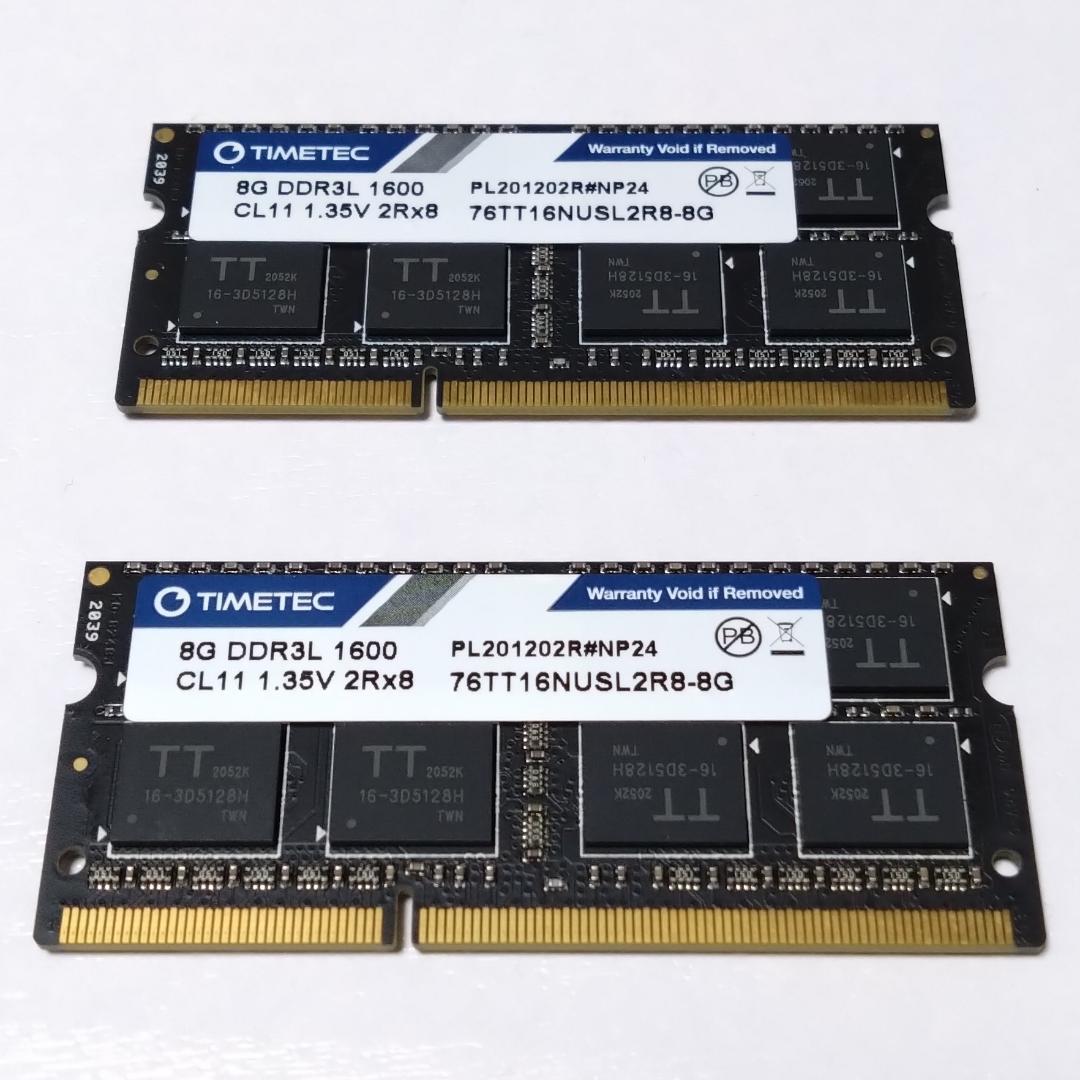 SSD 1TB+Timetec (DDR3L) 8GBx2 16GB セット