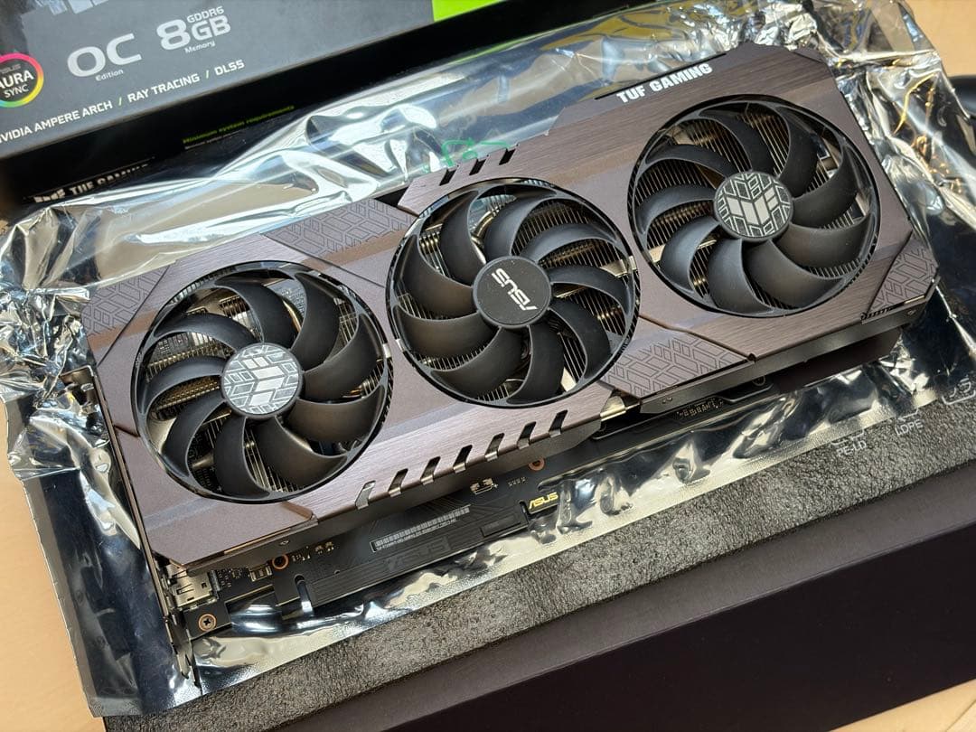 【美品】ASUS TUF RTX 3060Ti OC V2 LHR 8GB