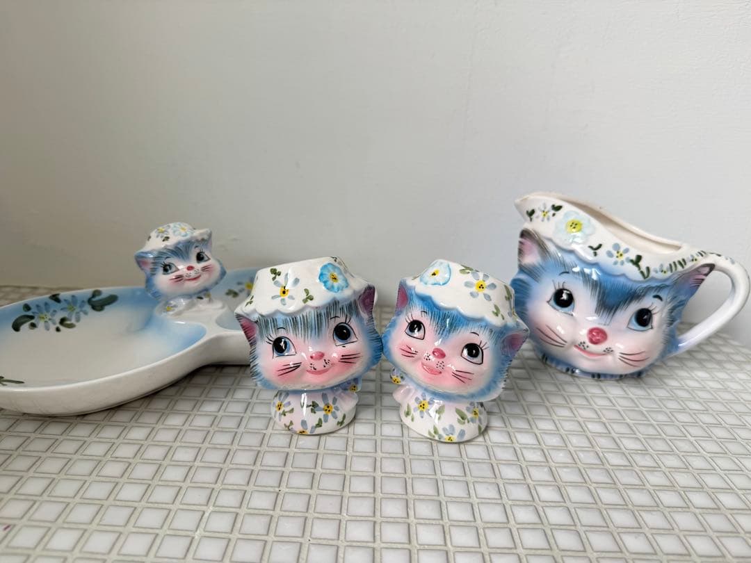 アンティーク雑貨 LEFTON Miss Priss salt&pepper