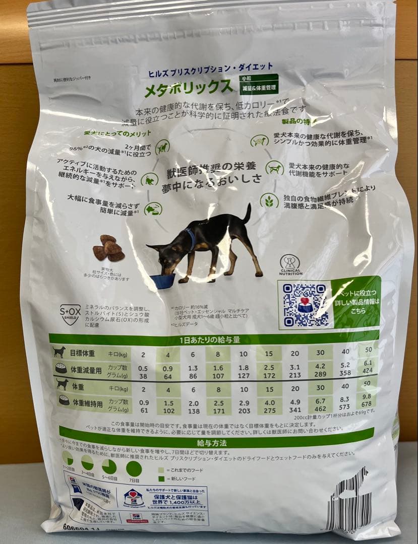 【未開封】ヒルズ プリスクリプション メタボリックス 小粒 3kg 犬用 療法食