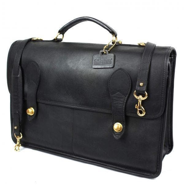 Schlesinger 銘品#530 本革フラップトップブリーフ　レトロ美品