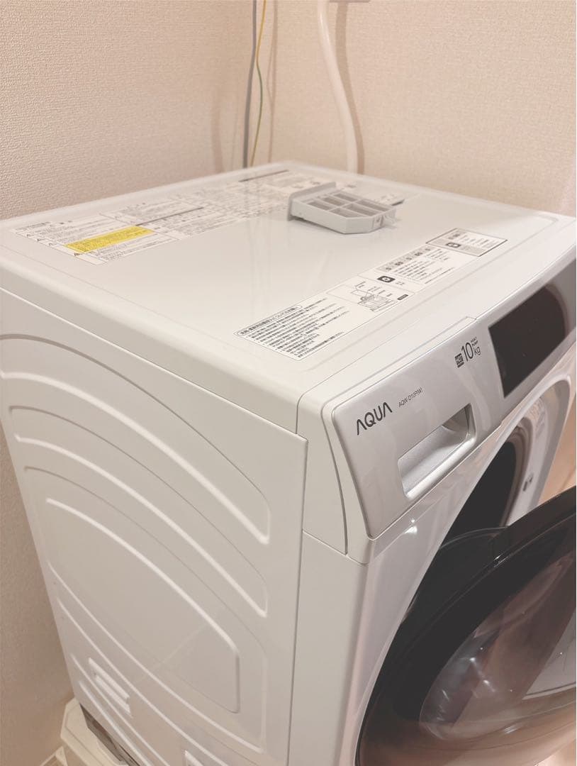 2024年製　AQUA 全自動ドラム式洗濯機 AQW-D10P（W） 10kg