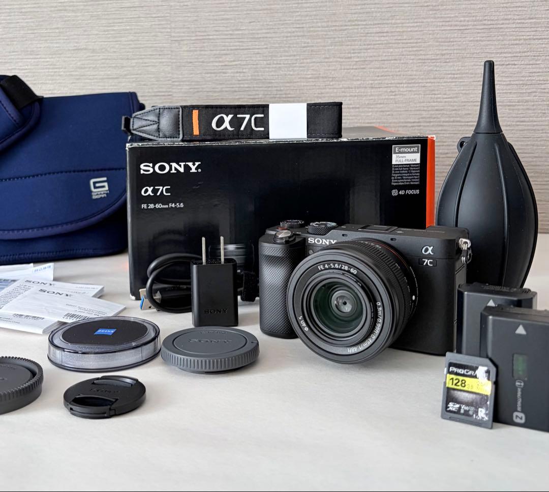【美品】SONY α7C ILCE-7CL シャッター1651回 付属品充実
