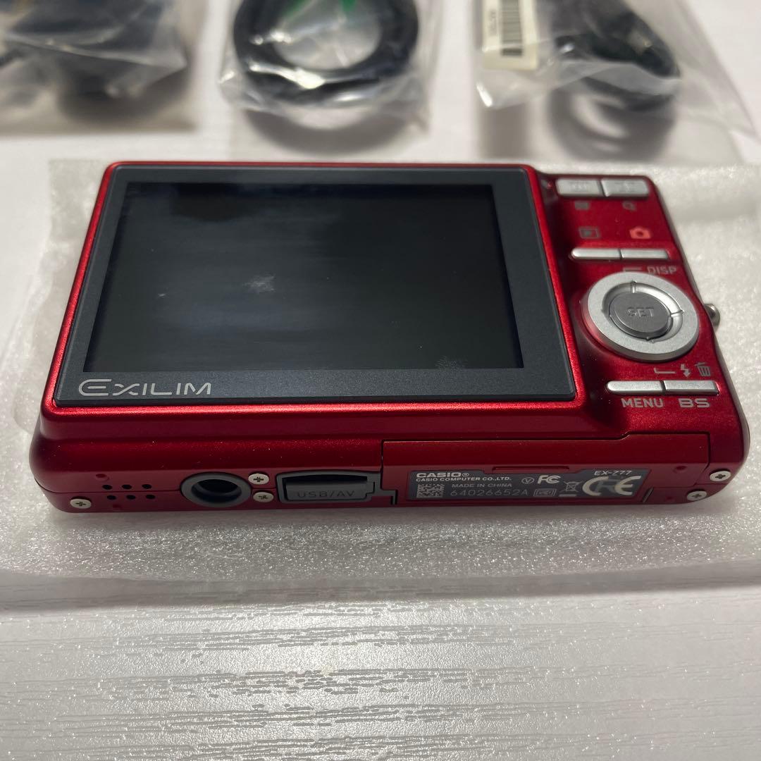 カシオ　EXILIM EX-Z77 赤　コンパクトデジタルカメラ