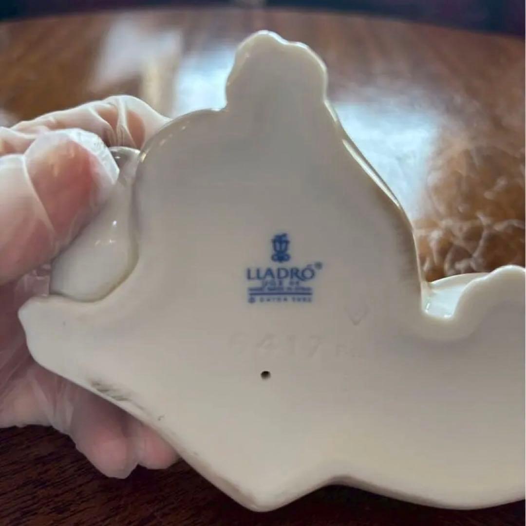 ブルドッグ　ビンテージ　置物　オブジェ　陶器　LLADRO