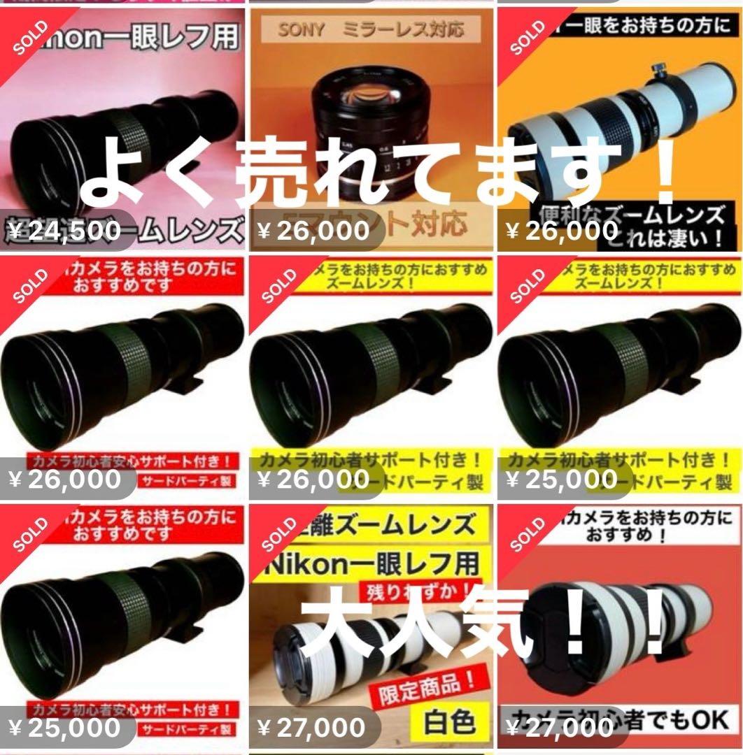 残りわずか！限定値下げ！スーパーズームレンズ！Canon一眼レフカメラ用！袋付き