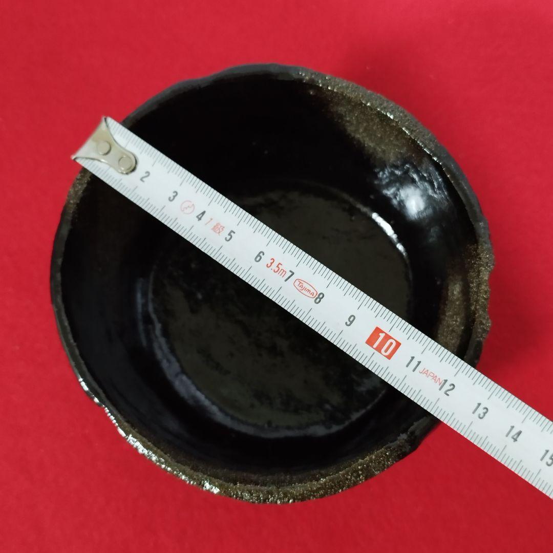 本阿弥光悦写 銘「七里」茶盌 黒楽茶盌　三代 佐々木昭楽 共箱【未使用品】