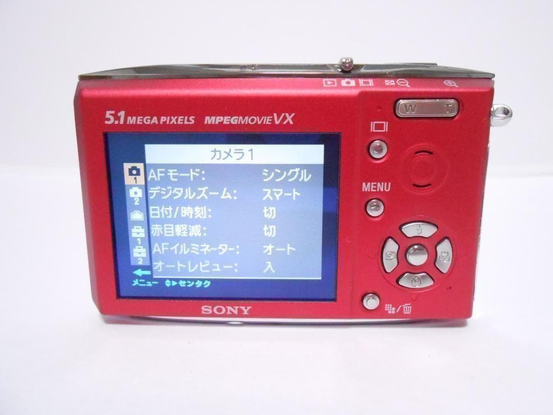 【美品・返品保証】ソニー SONY Cyber-shot DSC-T5 レッド
