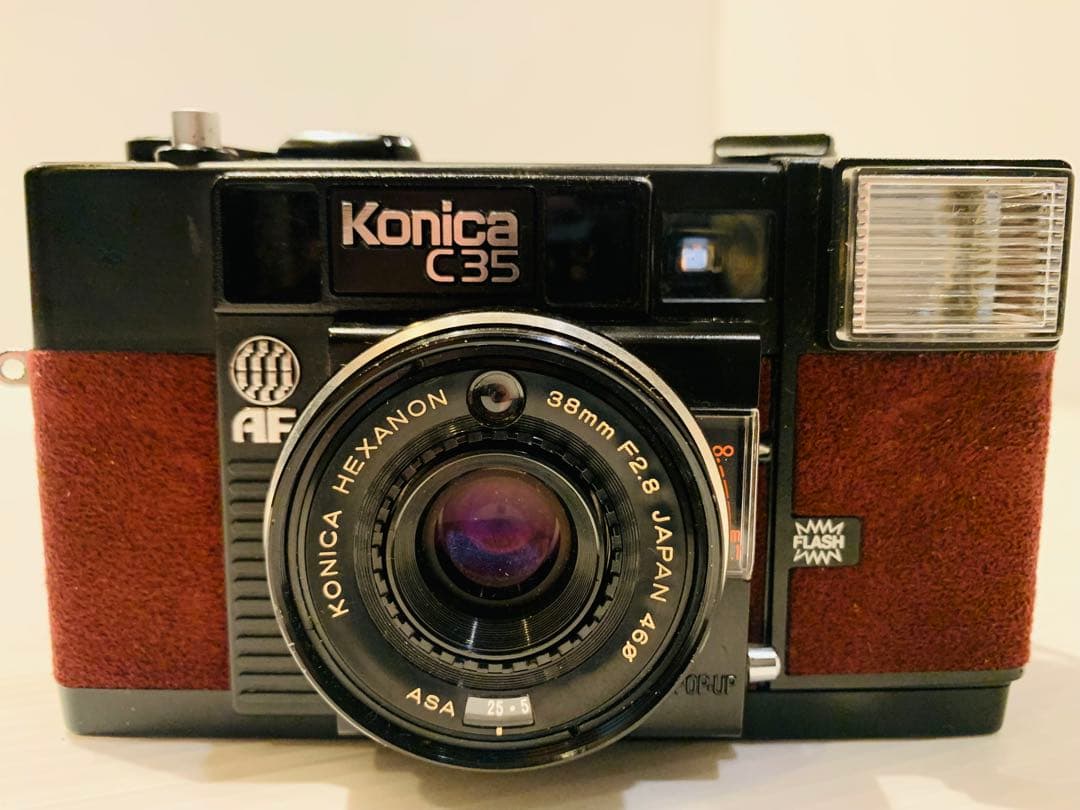 【完動品】フィルムカメラ Konica C35 AF【ジャスピンコニカ】