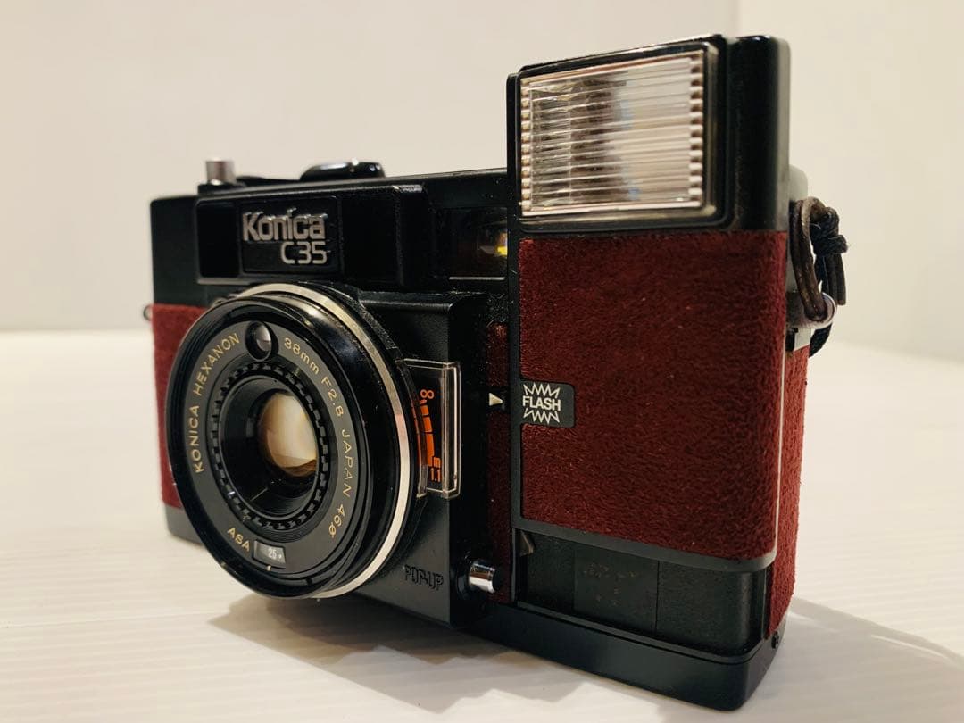 【完動品】フィルムカメラ Konica C35 AF【ジャスピンコニカ】