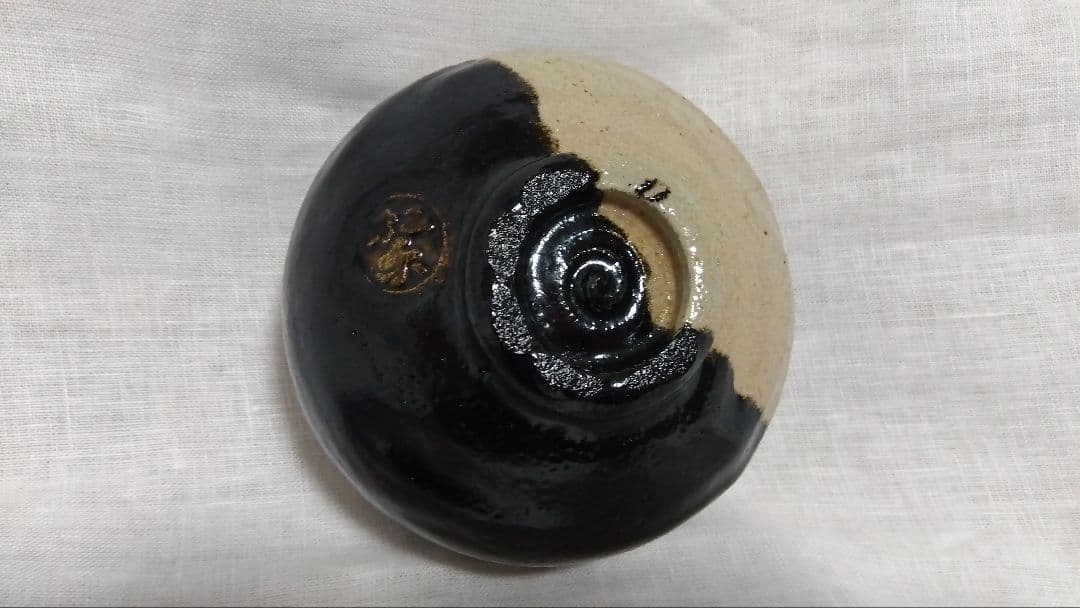 茶道具　抹茶茶碗　佐々木松楽造　楽焼