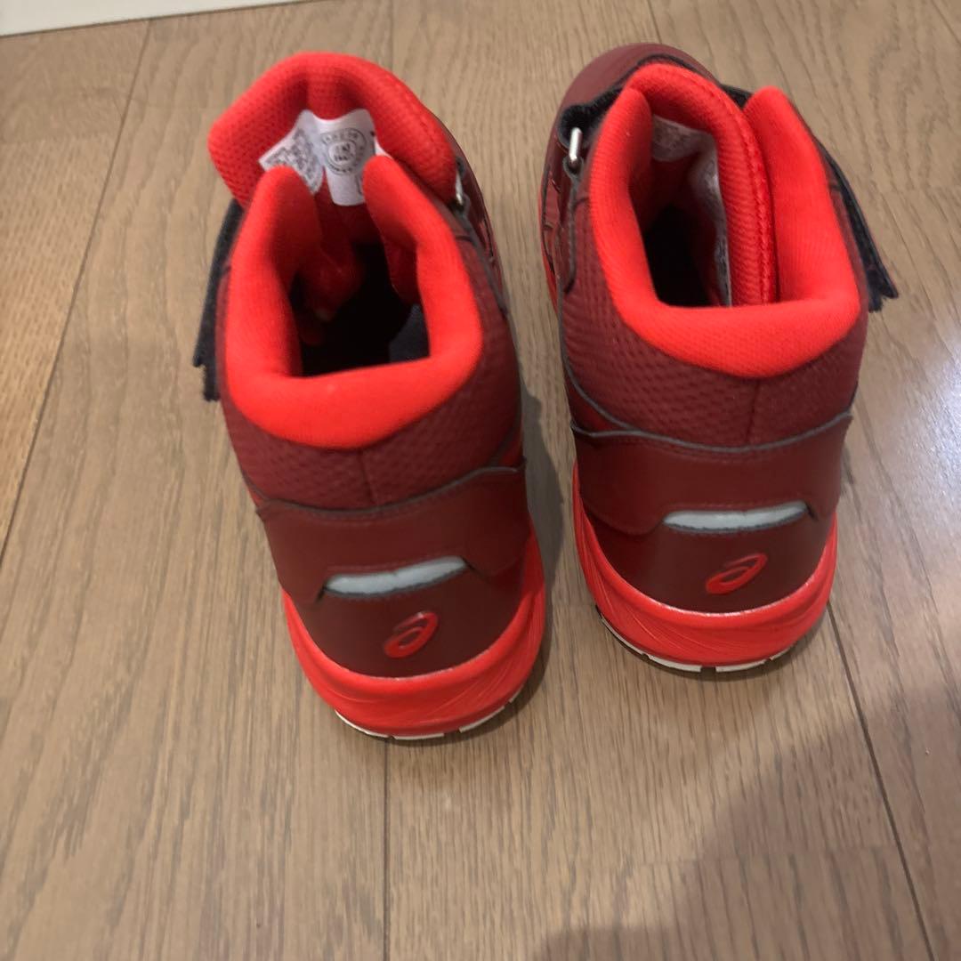 asics ハイカット安全靴 レッド
