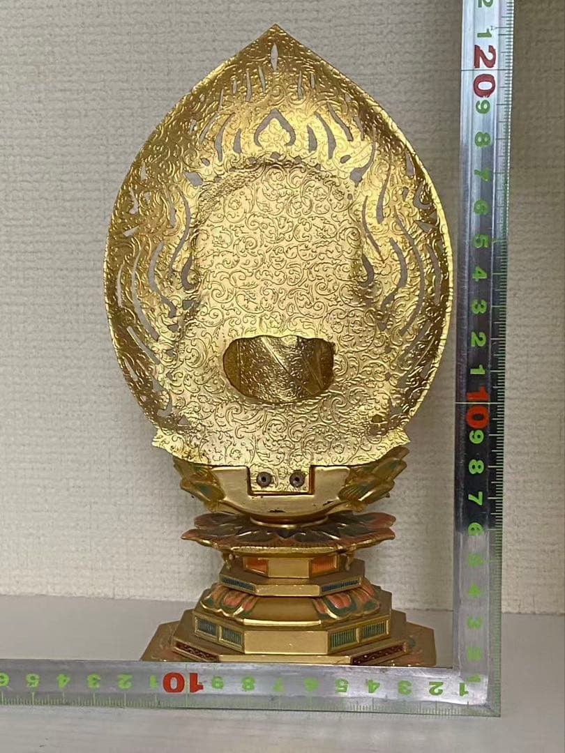 教美術 积迦如来像（合金） 阿弥陀如来 置物 時代物