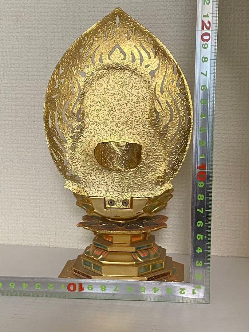 教美術 积迦如来像（合金） 阿弥陀如来 置物 時代物