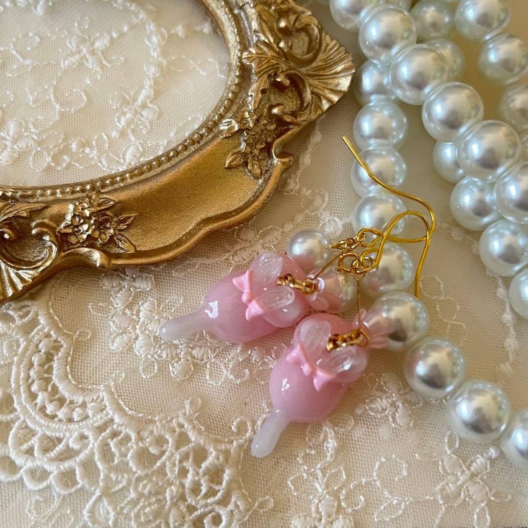 ฅ❤️ ねこ　猫　レジン　うさぎ　花　ピアス　イヤリング　ハンドメイド