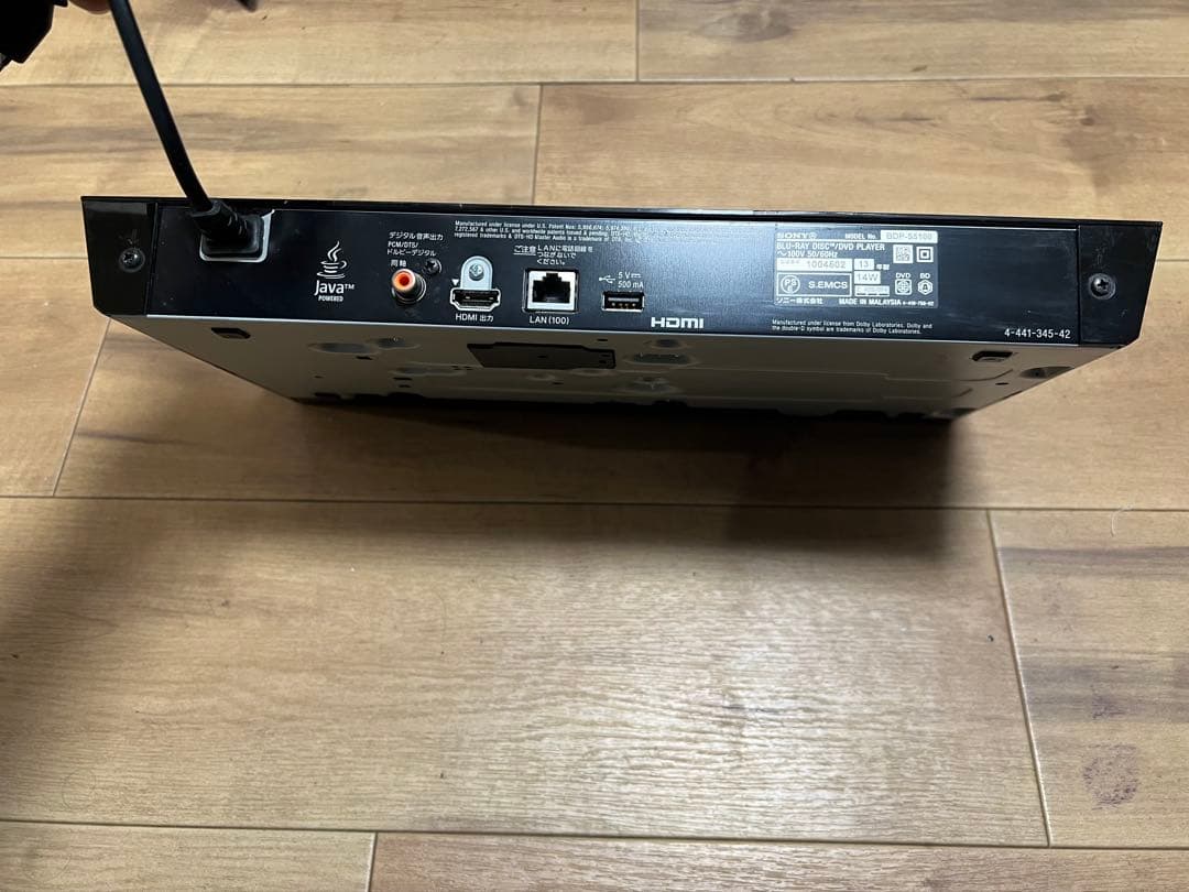 BDP-S5100 Sony Blu-ray プレーヤー