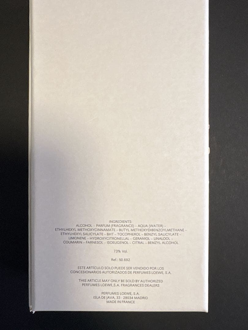 LOEWE 001 100ml 女性用 香水 箱入り