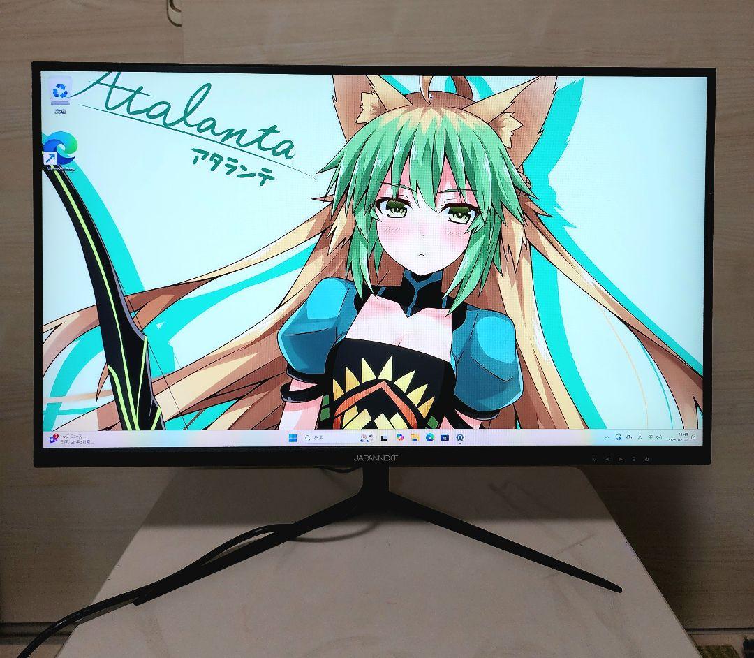 美品　JAPANNEXT 27型　IPS 240Hz対応ゲーミングモニター