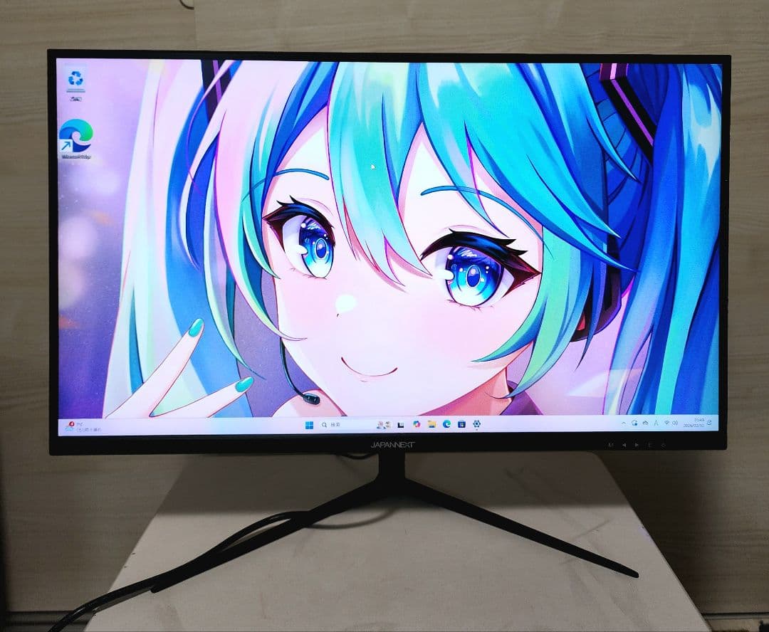 美品　JAPANNEXT 27型　IPS 240Hz対応ゲーミングモニター