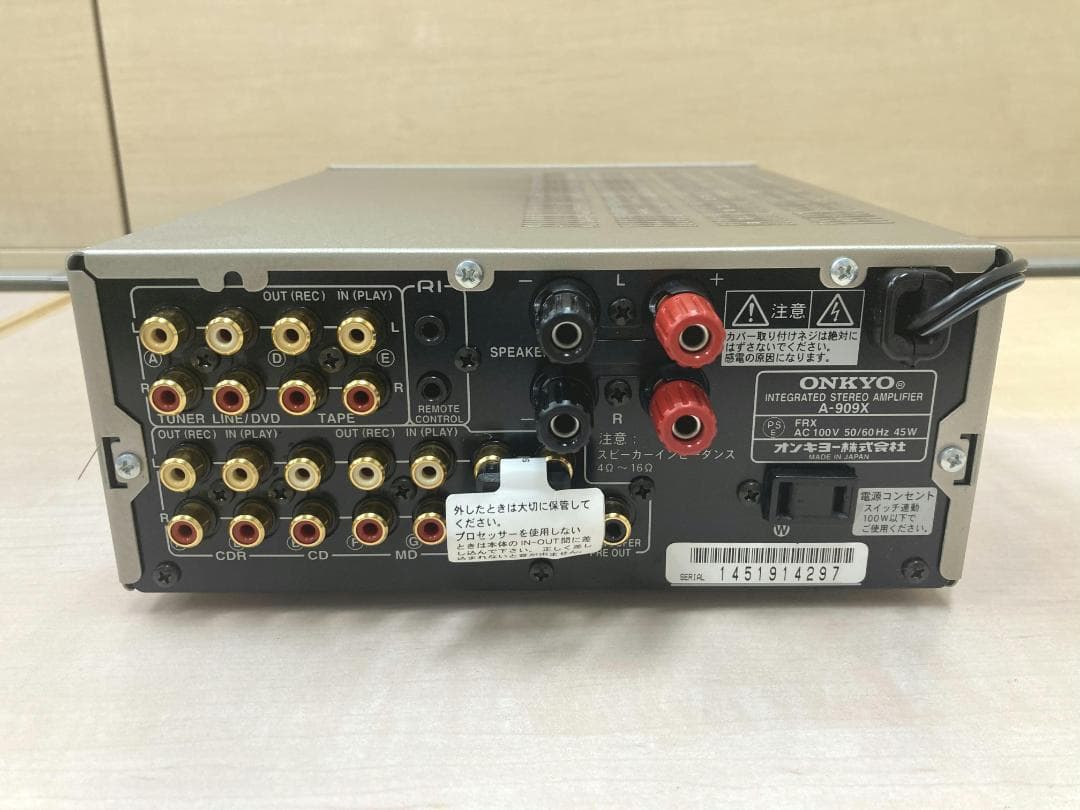 ★整備済み★ONKYO　A-909X　SPリレー交換済み　最上級機種　美品②
