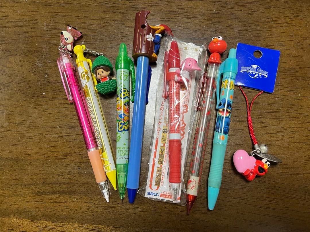 キャラクター付きシャーペン、ボールペン