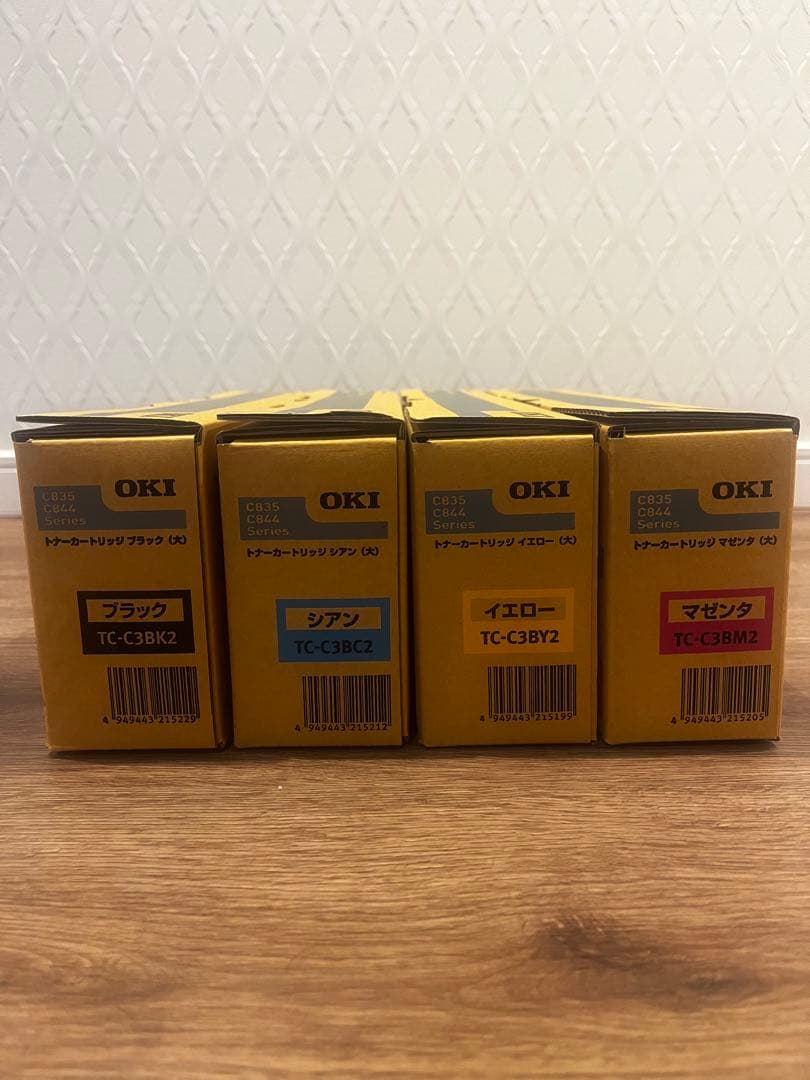 OKI純正TC-C3BK2、C3BY2、C3BC2、C3BM2大容量4色セット